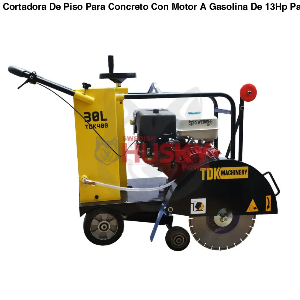 Cortadora De Piso Para Concreto Con Motor A Gasolina De 13Hp Para Discos De 14" TDK TDK400-HK13