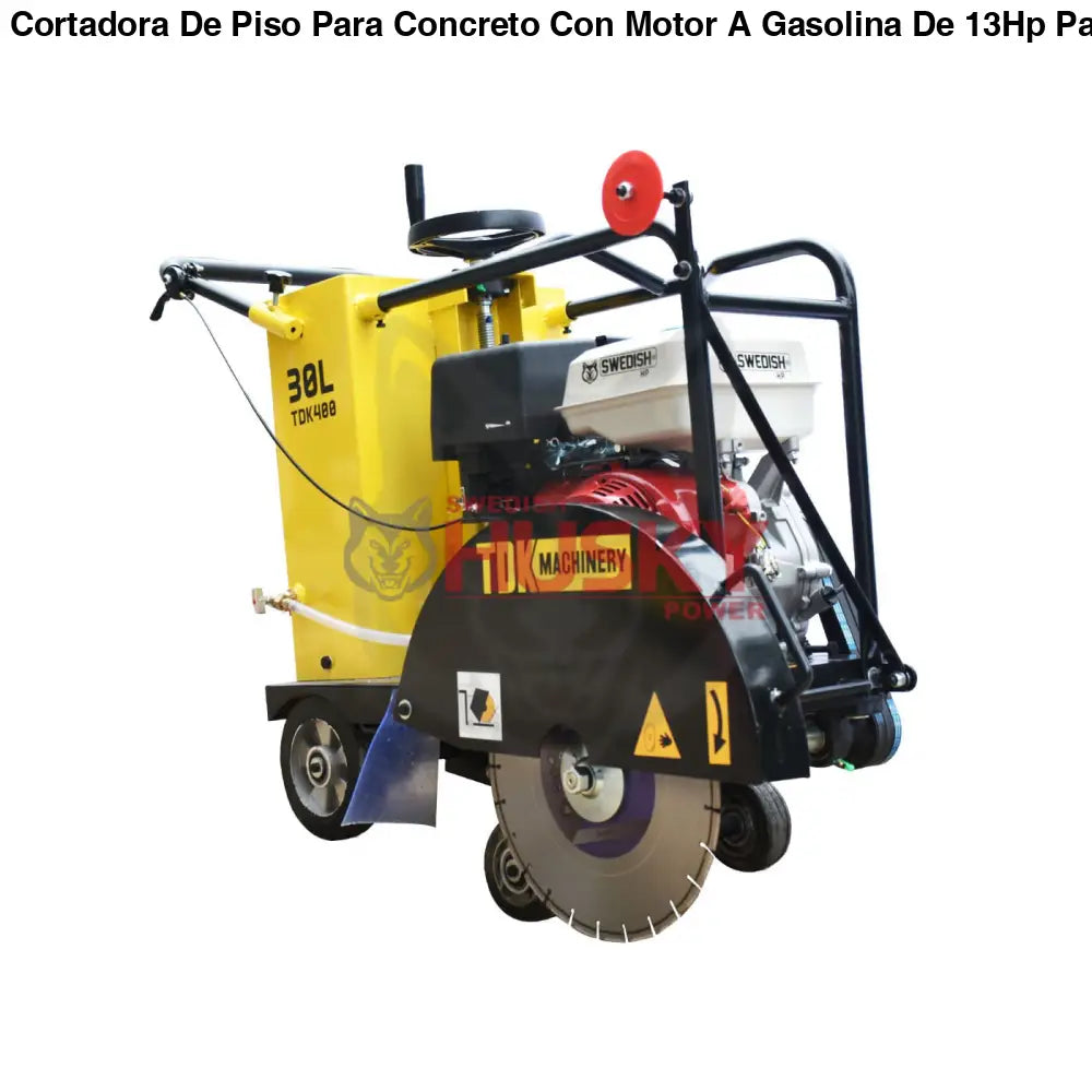 Cortadora De Piso Para Concreto Con Motor A Gasolina De 13Hp Para Discos De 14" TDK TDK400-HK13