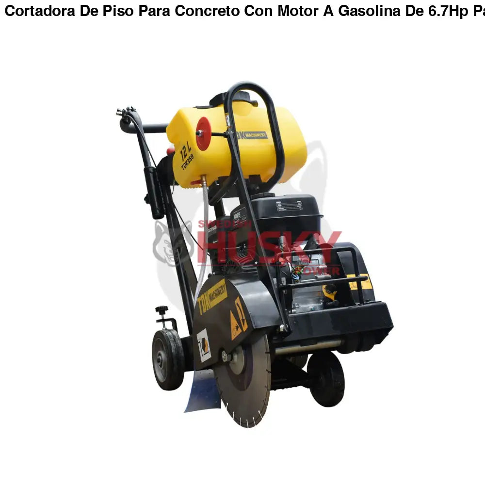 Cortadora De Piso Para Concreto Con Motor A Gasolina De 6.7Hp Para Discos De 14" TDK TDK350-KR67