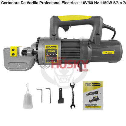 Cortadora De Varilla Profesional Electrica 110V/60 Hz 1150W  5/8 a 7/8 De Corte TDK MACHINERY - REBAR78