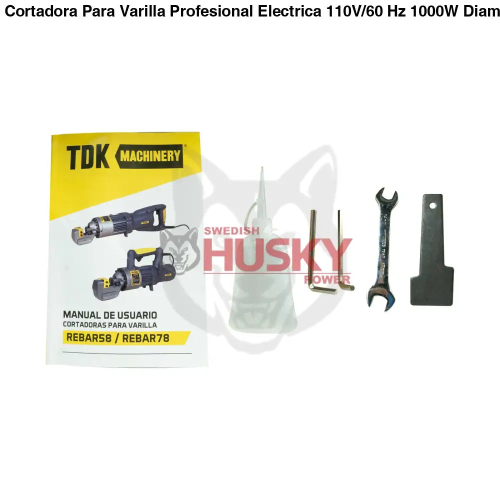 Cortadora Para Varilla Profesional Electrica 110V/60 Hz 1000W Diametro 5/32 a 5/8 TDK MACHINERY - REBAR58