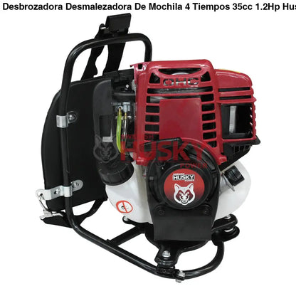 Desbrozadora Desmalezadora De Mochila 4 Tiempos 35cc 1.2Hp Husky HKD35M4T