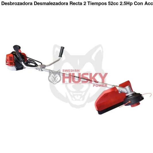 Desbrozadora Desmalezadora Recta 2 Tiempos 52cc 2.5Hp Con Accesorios (Empaque 2 Cajas) Husky HKD52MAS
