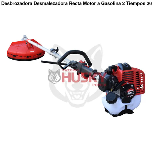 Desbrozadora Desmalezadora Recta Motor a Gasolina 2 Tiempos 26cc 1.2Hp Husky RLD2600D