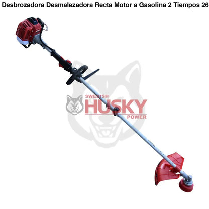 Desbrozadora Desmalezadora Recta Motor a Gasolina 2 Tiempos 26cc 1.2Hp Husky RLD2600D