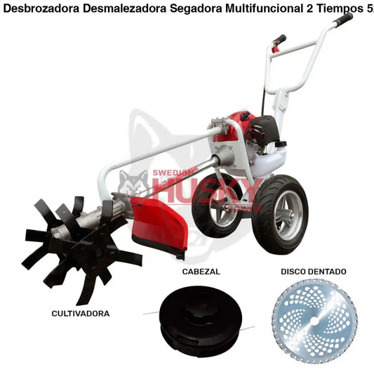 Desbrozadora Desmalezadora Segadora Multifuncional 2 Tiempos 52cc 2.5Hp Husky HKSM5200 - Desbrozadora