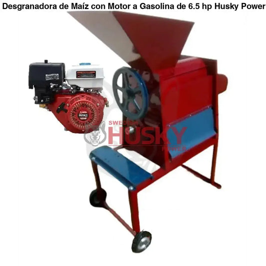 Desgranadora de Maíz con Motor a Gasolina de 6.5 hp Husky RKDM1800-RLM65