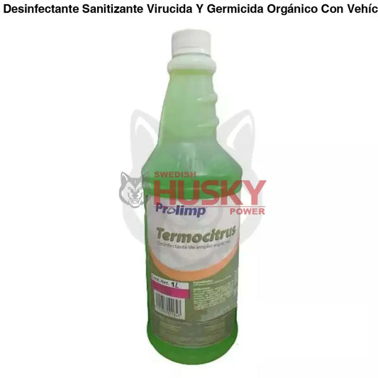 Desinfectante Sanitizante Virucida Y Germicida Orgánico Con Vehículo O Conductor Para Termonebulización Husky TERMOCITRUS 1 Litro (L)