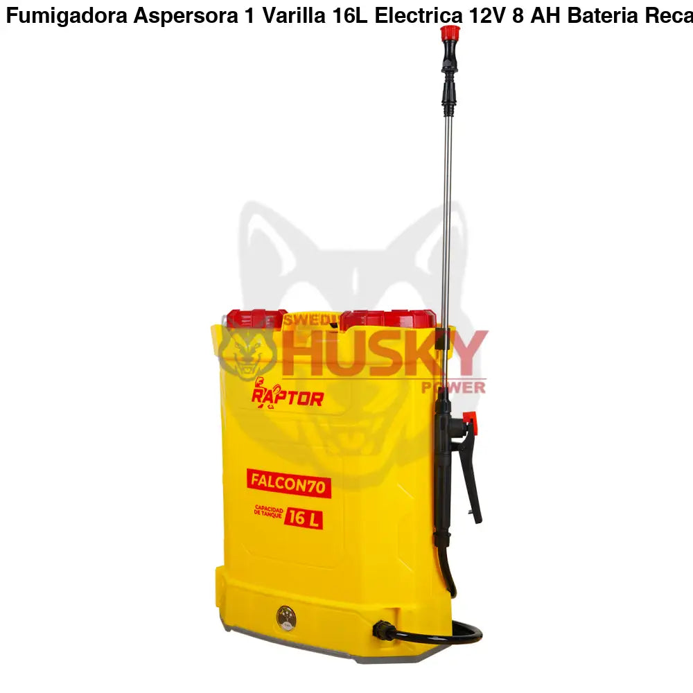 Fumigadora Aspersora 1 Varilla 16L Electrica 12V 8 AH Bateria Recargable RAPTOR - FALCON70