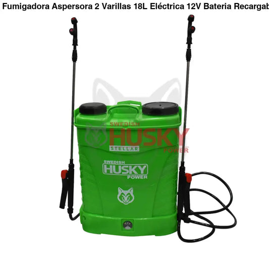 Fumigadora Aspersora 2 Varillas 18L Eléctrica 12V Bateria Recargable Husky STELLAR - FUMIGADORA ASPERSORA