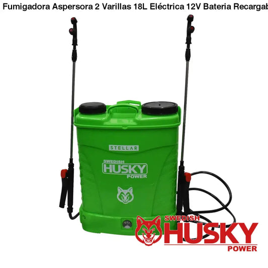 Fumigadora Aspersora 2 Varillas 18L Eléctrica 12V Bateria