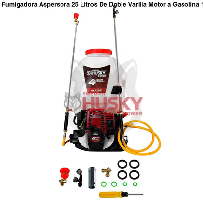 Fumigadora aspersora HKF254T Swedish Husky Power 25 L de doble varilla