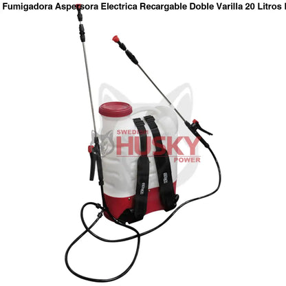 Fumigadora Aspersora Electrica Recargable Doble Varilla 20 Litros Husky BLASTERPLUS - AGRICOLA