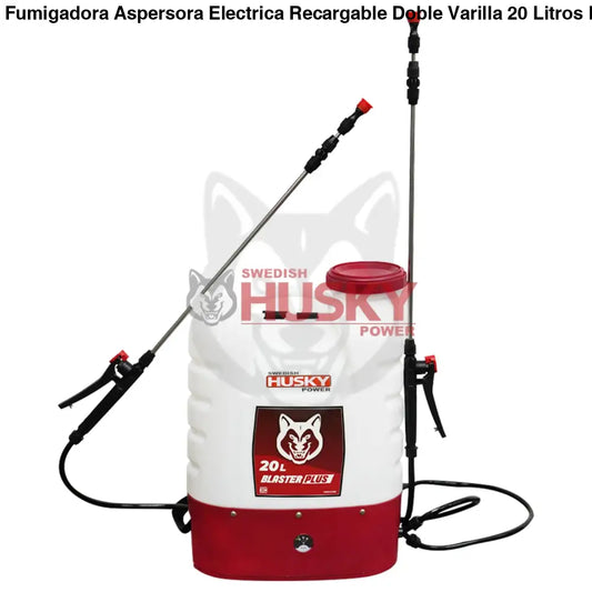 Fumigadora Aspersora Electrica Recargable Doble Varilla 20 Litros Husky BLASTERPLUS - AGRICOLA