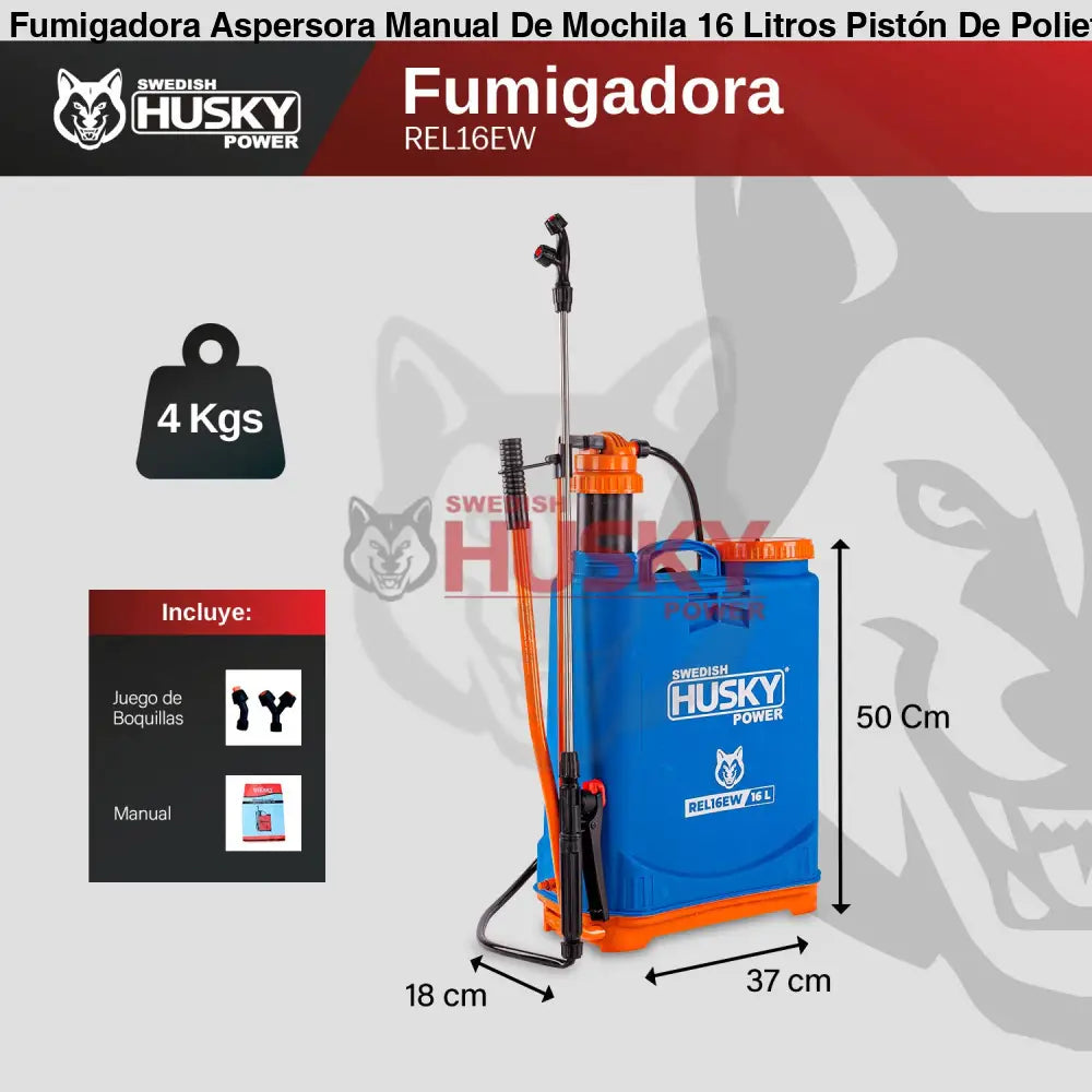 Fumigadora Aspersora Manual Husky REL16EW – 16 Litros