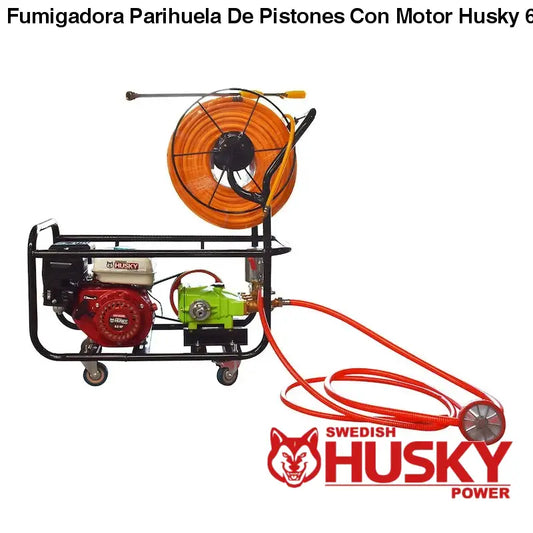 Fumigadora Parihuela De Pistones Con Motor Husky 6.5 Hp