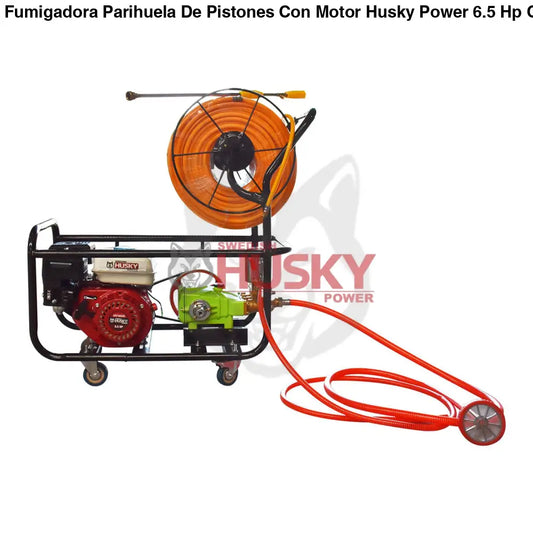 Fumigadora Parihuela De Pistones Con Motor Husky 6.5 Hp Con Base y Carrete 100m Husky HKF365HK