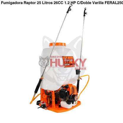 Fumigadora Raptor 25 Litros 26CC 1.2 HP C/Doble Varilla FERAL250