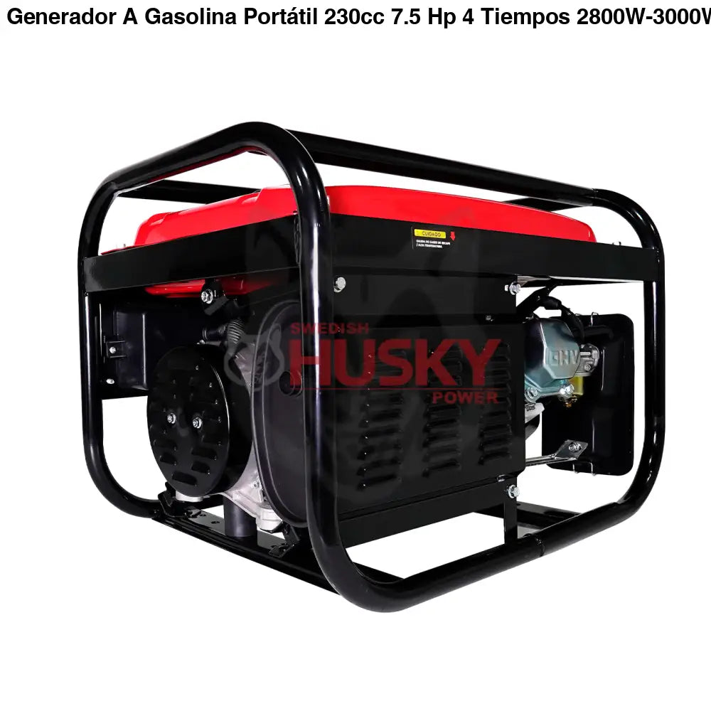 Generador A Gasolina Portátil 230cc 7.5 Hp 4 Tiempos 2800W-3000W Husky HKG3100