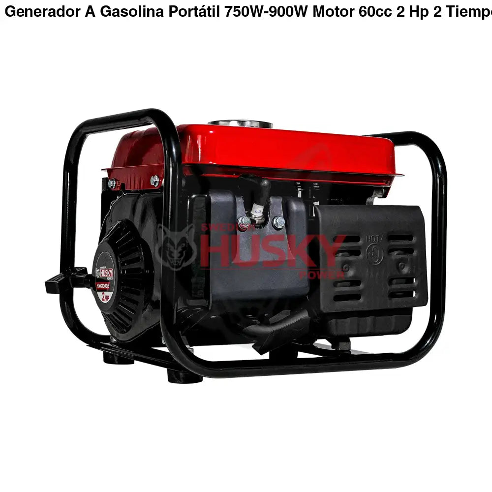 Generador A Gasolina Portátil 750W-900W Motor 60cc 2 Hp 2 Tiempos Husky HKG1000B