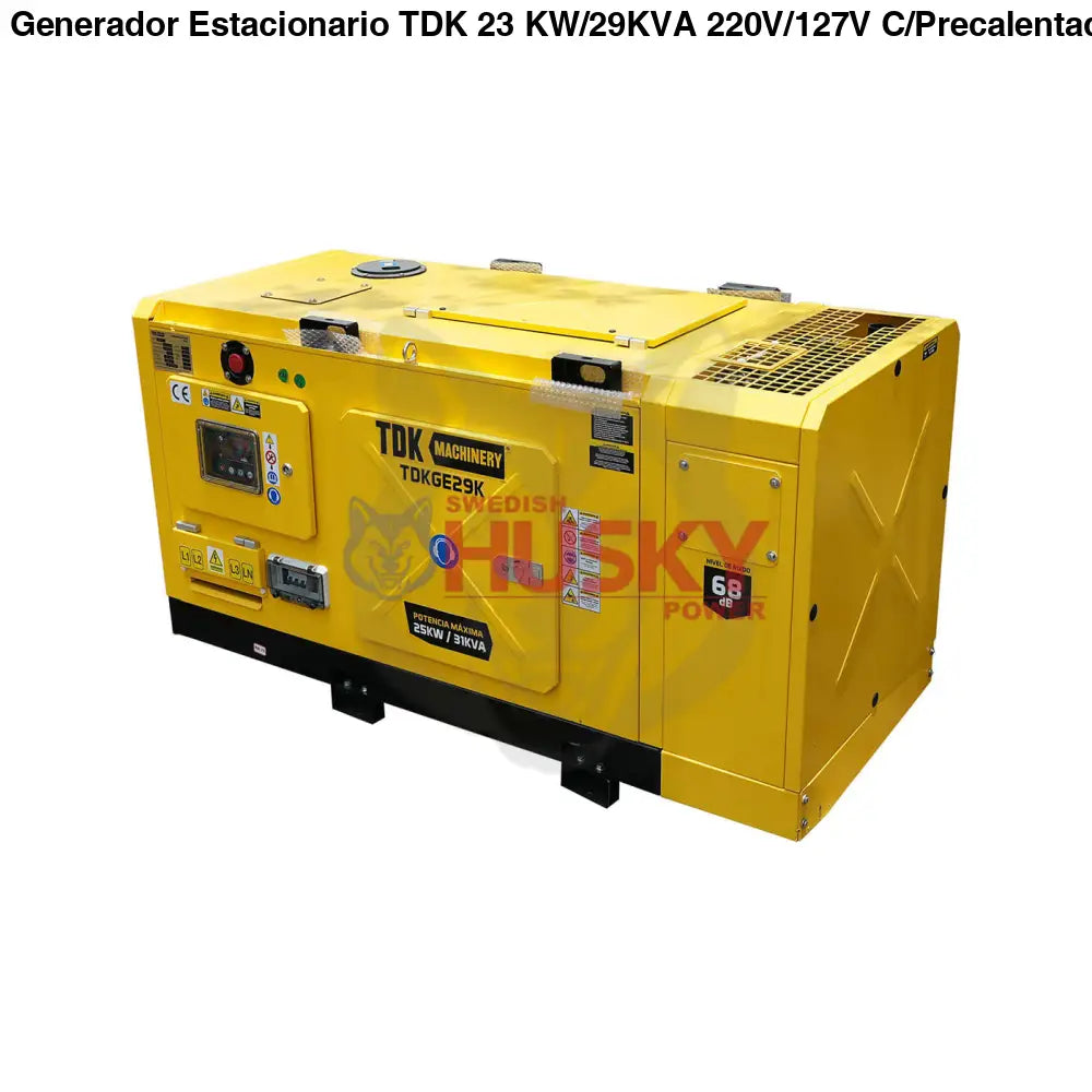 Generador Estacionario TDK 23 KW/29KVA 220V/127V C/Precalentador - TDKGE29K
