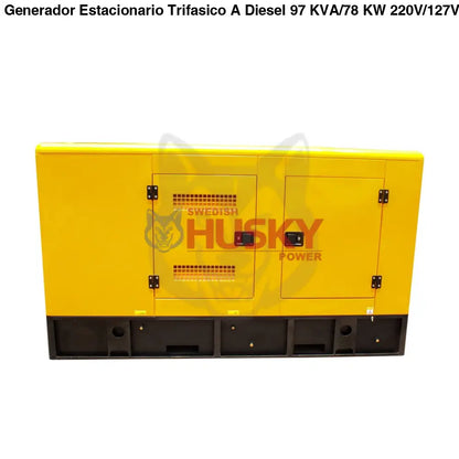 Generador Estacionario Trifasico A Diesel TDK Turbo 97 KVA/78 KW 220V/127V - TDKGE97K