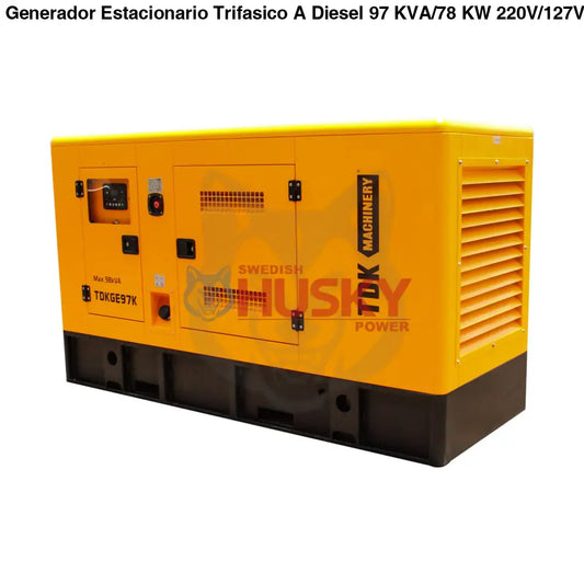 Generador Estacionario Trifasico A Diesel TDK Turbo 97 KVA/78 KW 220V/127V - TDKGE97K