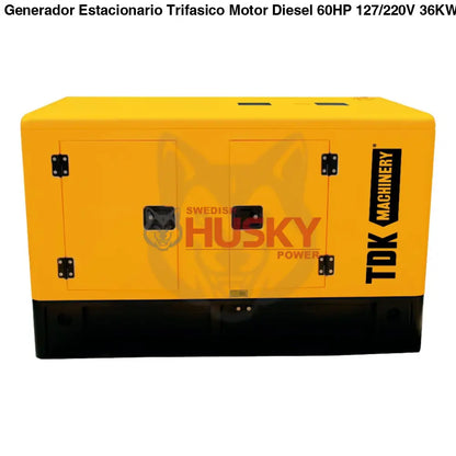 Generador Estacionario Trifasico Motor Diesel 60HP 127/220V 36KW/45KVA TDK TDKGE45K
