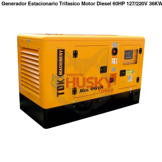 Generador Estacionario Trifasico Motor Diesel 60HP 127/220V 36KW/45KVA TDK TDKGE45K