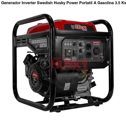 Generador Inverter Swedish Husky Power Portatil A Gasolina 3.5 Kw 7Hp - HKG3500I