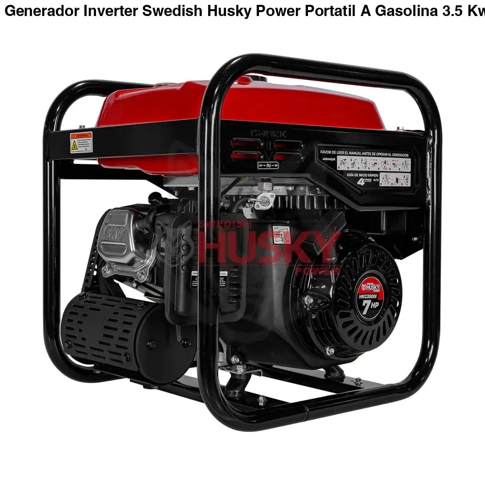Generador Inverter Swedish Husky Power Portatil A Gasolina 3.5 Kw 7Hp - HKG3500I
