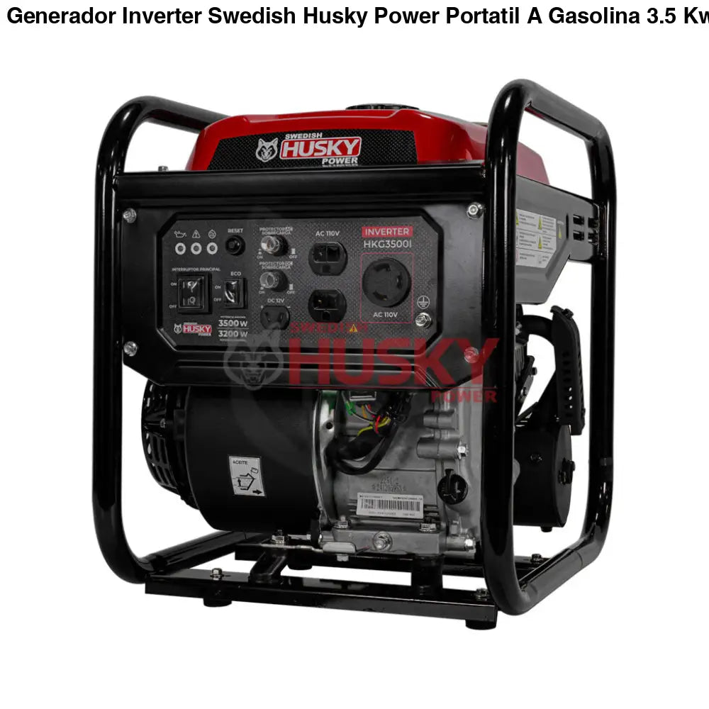 Generador Inverter Swedish Husky Power Portatil A Gasolina 3.5 Kw 7Hp - HKG3500I