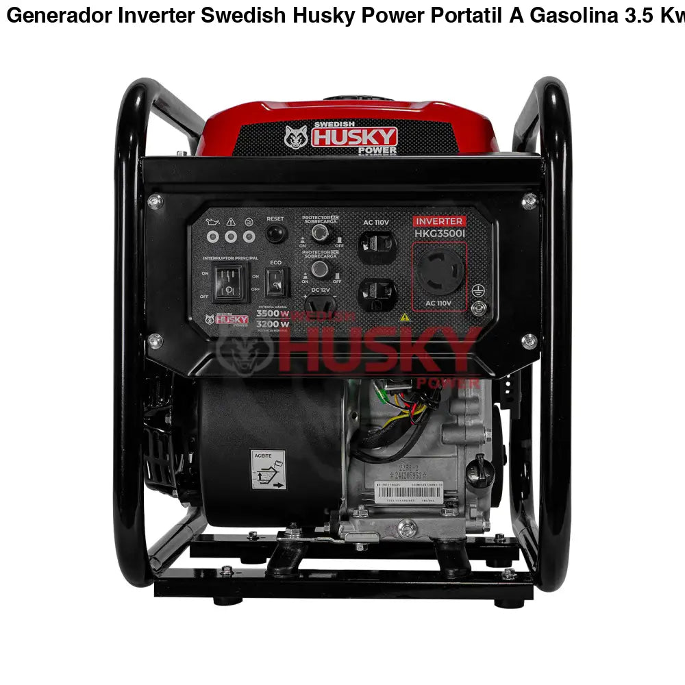 Generador Inverter Swedish Husky Power Portatil A Gasolina 3.5 Kw 7Hp - HKG3500I