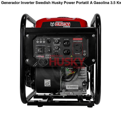 Generador Inverter Swedish Husky Power Portatil A Gasolina 3.5 Kw 7Hp - HKG3500I