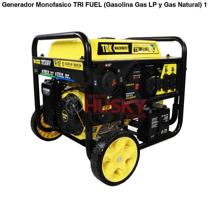 Generador Monofasico TRI FUEL (Gasolina, Gas LP y Gas Natural) 110v/220v 15.3 Hp TDK - ATLAS10TF