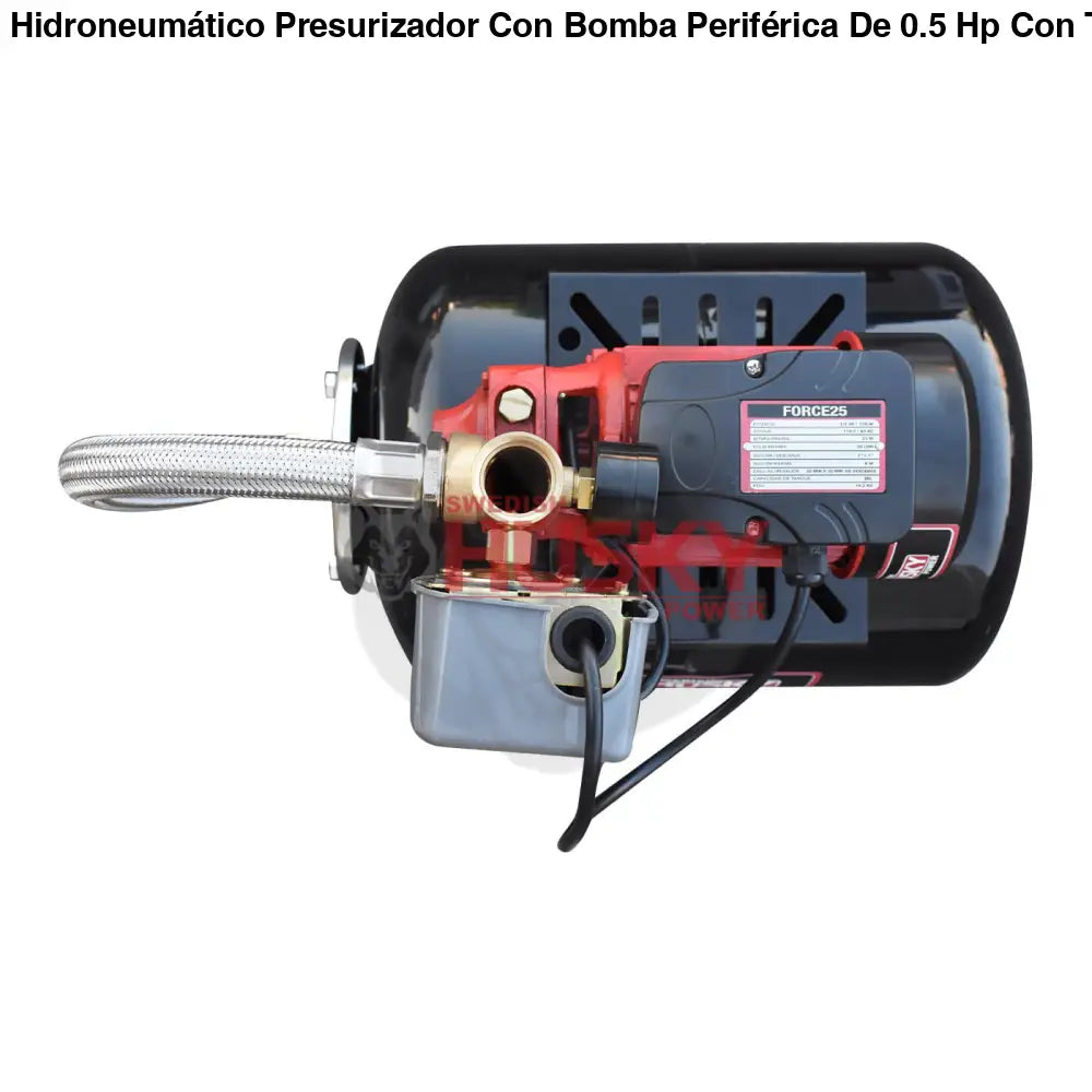 Hidroneumático Presurizador Con Bomba Periférica De 0.5 Hp Con Tanque De 24 Litros Husku Power FORCE25