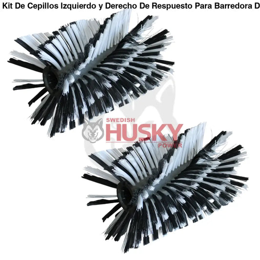 Kit De Cepillos Izquierdo y Derecho De Respuesto Para Barredora De Calles Husky Power HKB10830