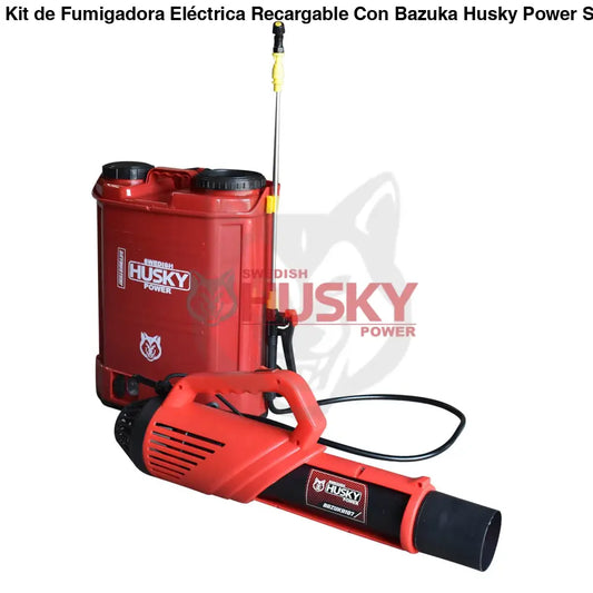 Kit de Fumigadora Eléctrica Recargable Con Bazuka Husky SETBUSTER