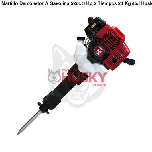 Martillo Demoledor A Gasolina 52cc 3 Hp 2 Tiempos  24 Kg 45J Husky HKMD4500