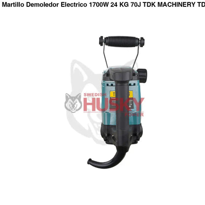 Martillo Demoledor Electrico 1700W  24 KG 70J  TDK MACHINERY TDKM70E