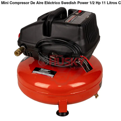 Mini Compresor De Aire Eléctrico Swedish Power 1/2 Hp 11 Litros C/Manguera y Soplador – Winder12 - COMPRESOR