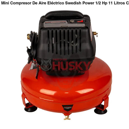 Mini Compresor De Aire Eléctrico Swedish Power 1/2 Hp 11 Litros C/Manguera y Soplador – Winder12 - COMPRESOR