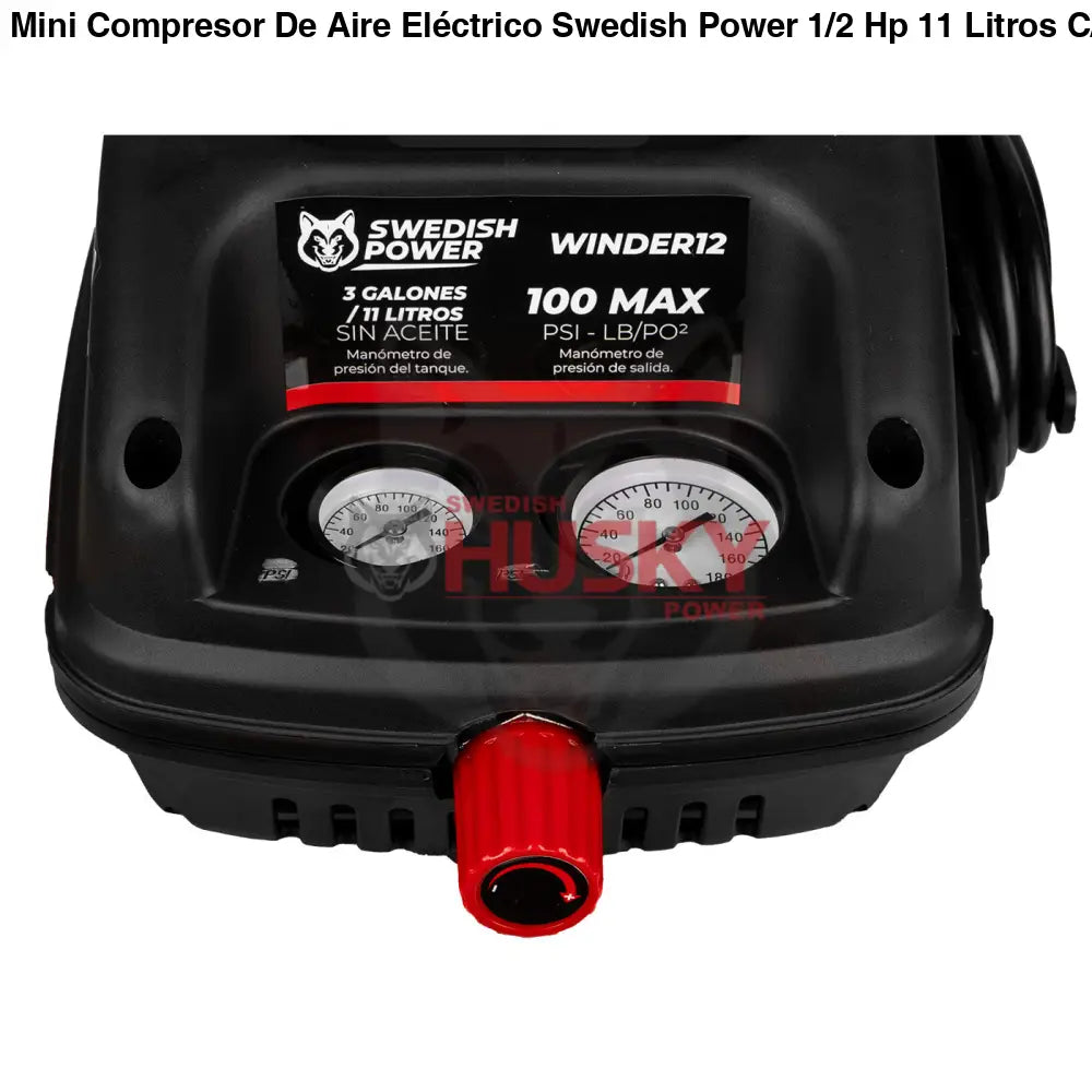 Mini Compresor De Aire Eléctrico Swedish Power 1/2 Hp 11 Litros C/Manguera y Soplador – Winder12 - COMPRESOR