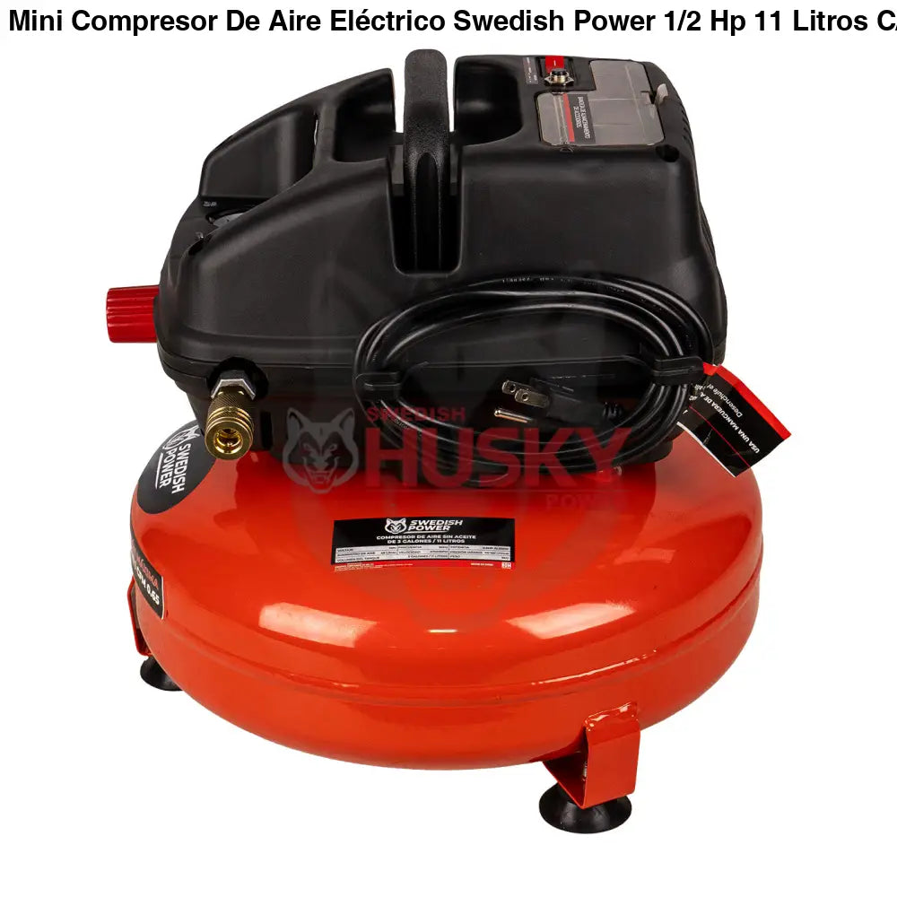Mini Compresor De Aire Eléctrico Swedish Power 1/2 Hp 11 Litros C/Manguera y Soplador – Winder12 - COMPRESOR