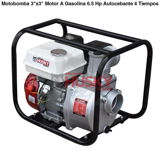 Motobomba 3"x3" Motor A Gasolina 6.5 Hp Autocebante 4 Tiempos Husky RLB3365