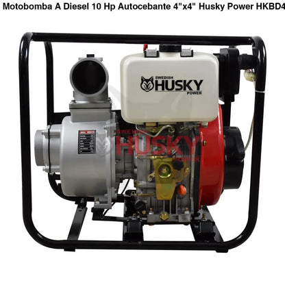 Motobomba A Diesel 10 Hp Autocebante 4"x4" Husky HKBD4010A