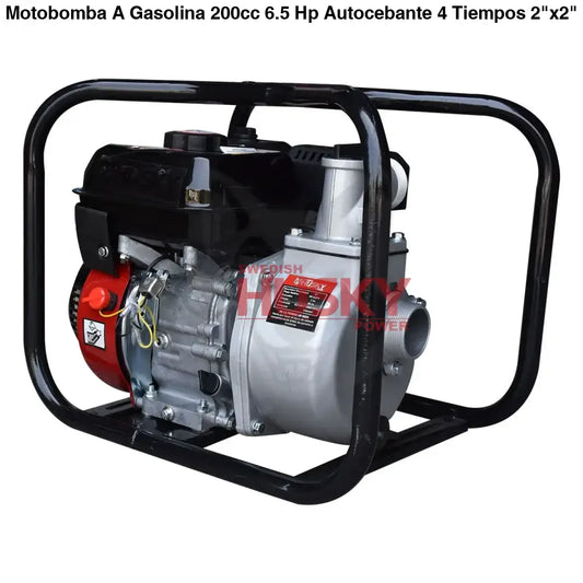 Motobomba A Gasolina 200cc 6.5 Hp Autocebante 4 Tiempos 2"x2" Husky HKW2065