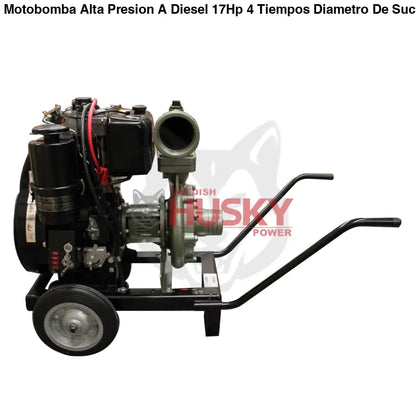 Motobomba Alta Presion A Diesel 17Hp 4 Tiempos Diametro De Succion Y Descarga 4" HUSKY RBL4417