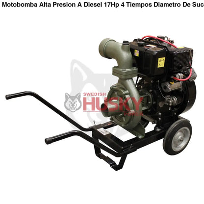Motobomba Alta Presion A Diesel 17Hp 4 Tiempos Diametro De Succion Y Descarga 4" HUSKY RBL4417
