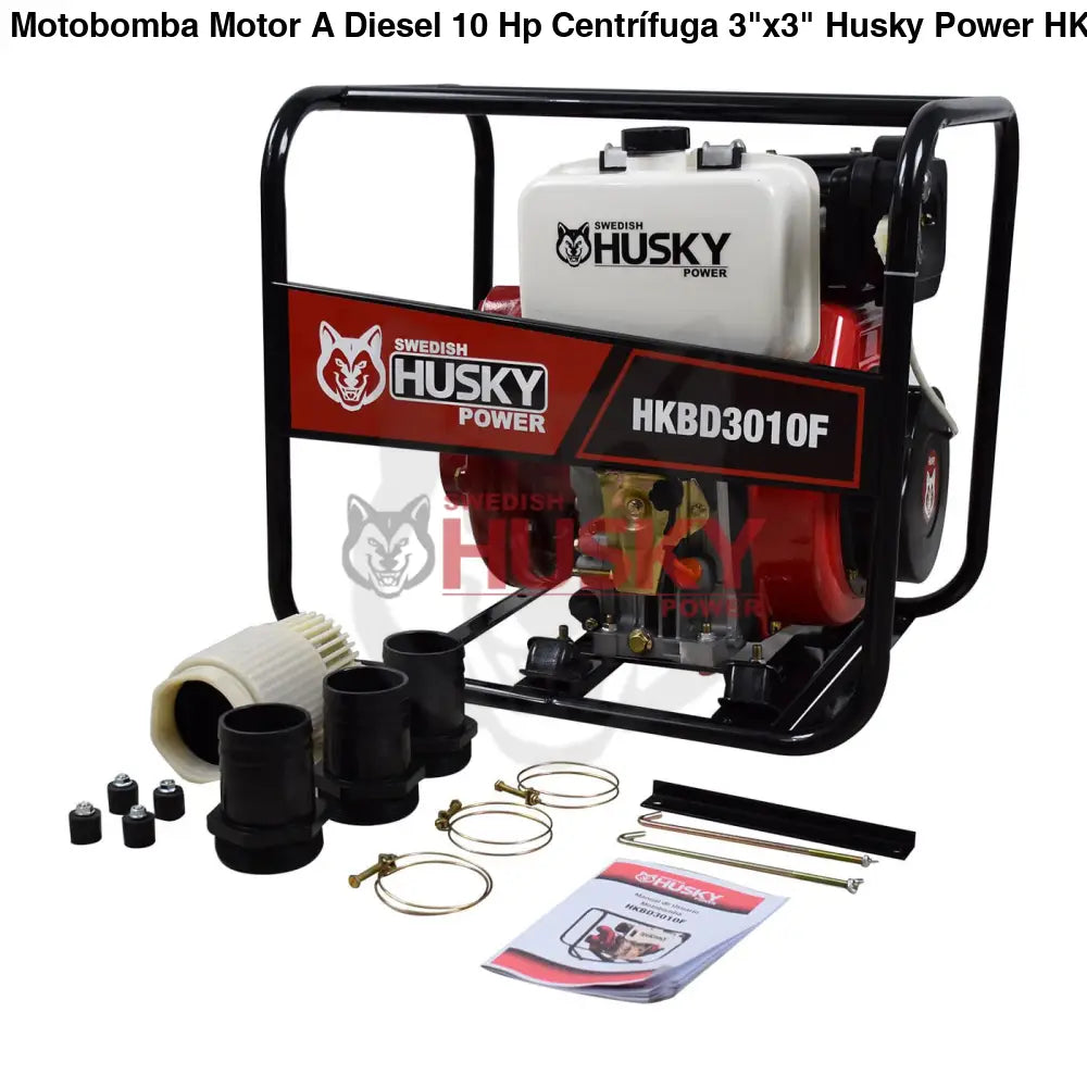 Motobomba Motor A Diesel 10 Hp Centrífuga 3"x3" Husky HKBD3010F